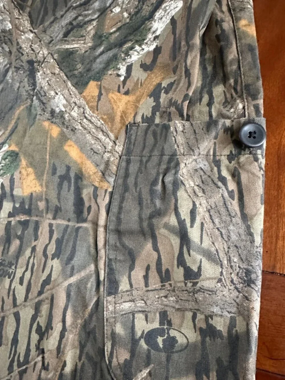 Shadow Brand Mossy Oak Camo Cargo Pants Mens XL 100% Cotton Hunting Outdoor